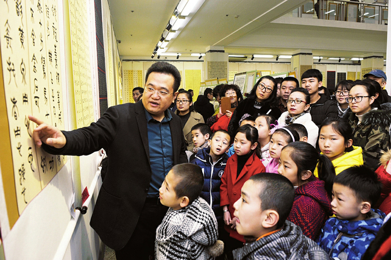 “山西省第九届少儿书画新人新作展”在太原举行